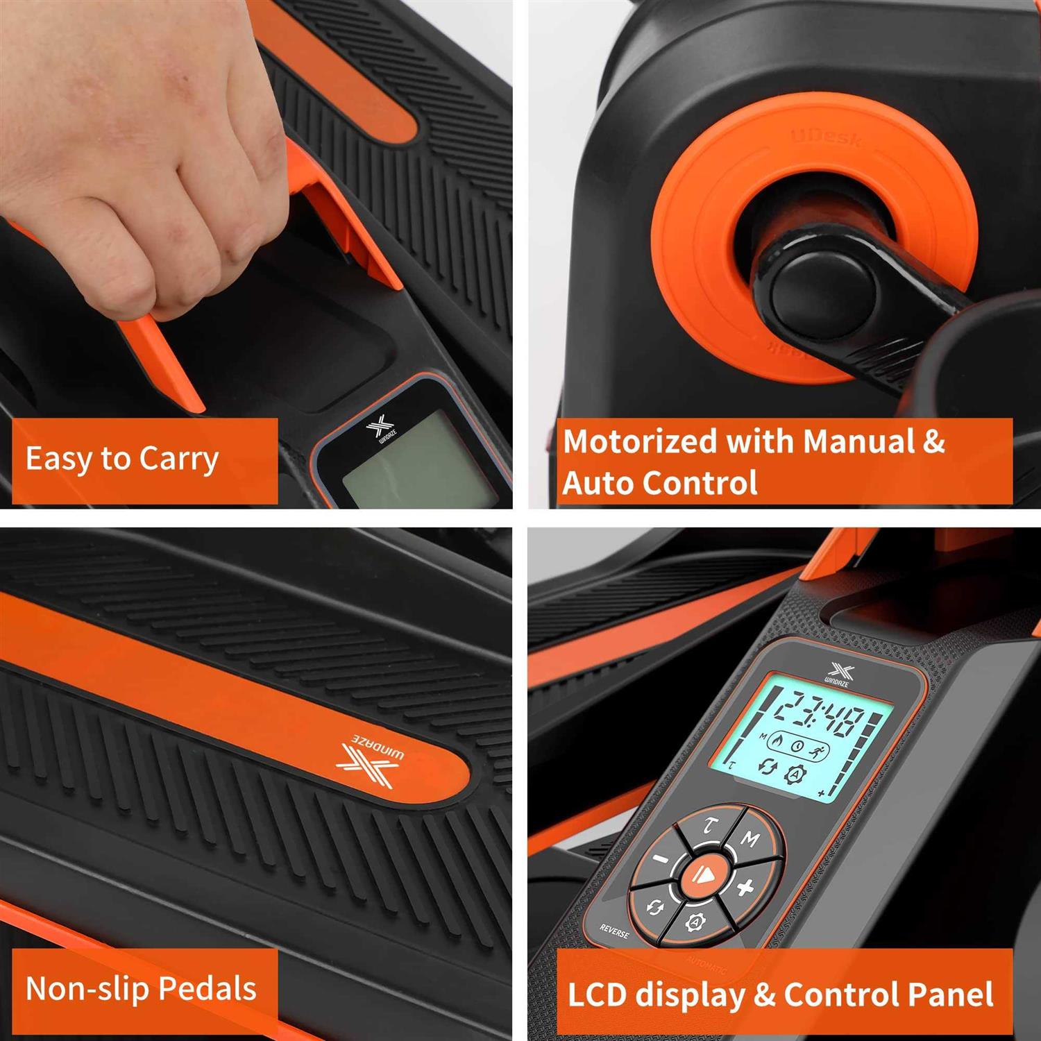 X WINDAZE Under Desk Elliptical Machine with Smart App Mini Seated Elliptical Training Machine with Non-Slip Mat - Image 5