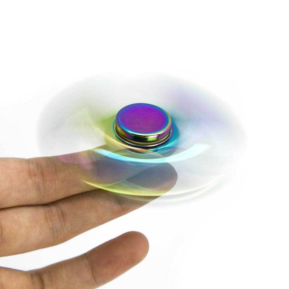 MAGTiMES Rainbow Anti-Anxiety Fidget Spinner Figit Hand Toy for Relieving Boredom ADHD - Image 5