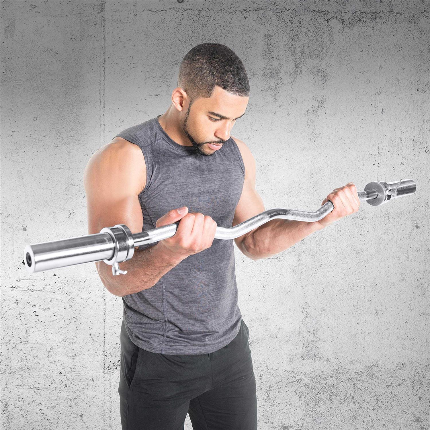 Cap Barbell Olympic EZ Curl Bar - Image 4