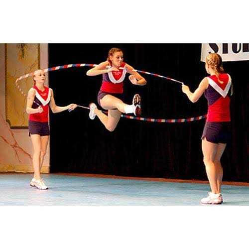 K-Roo Sports Single 16 foot Double Dutch Jump Rope w/Plastic Segmentation - Image 4