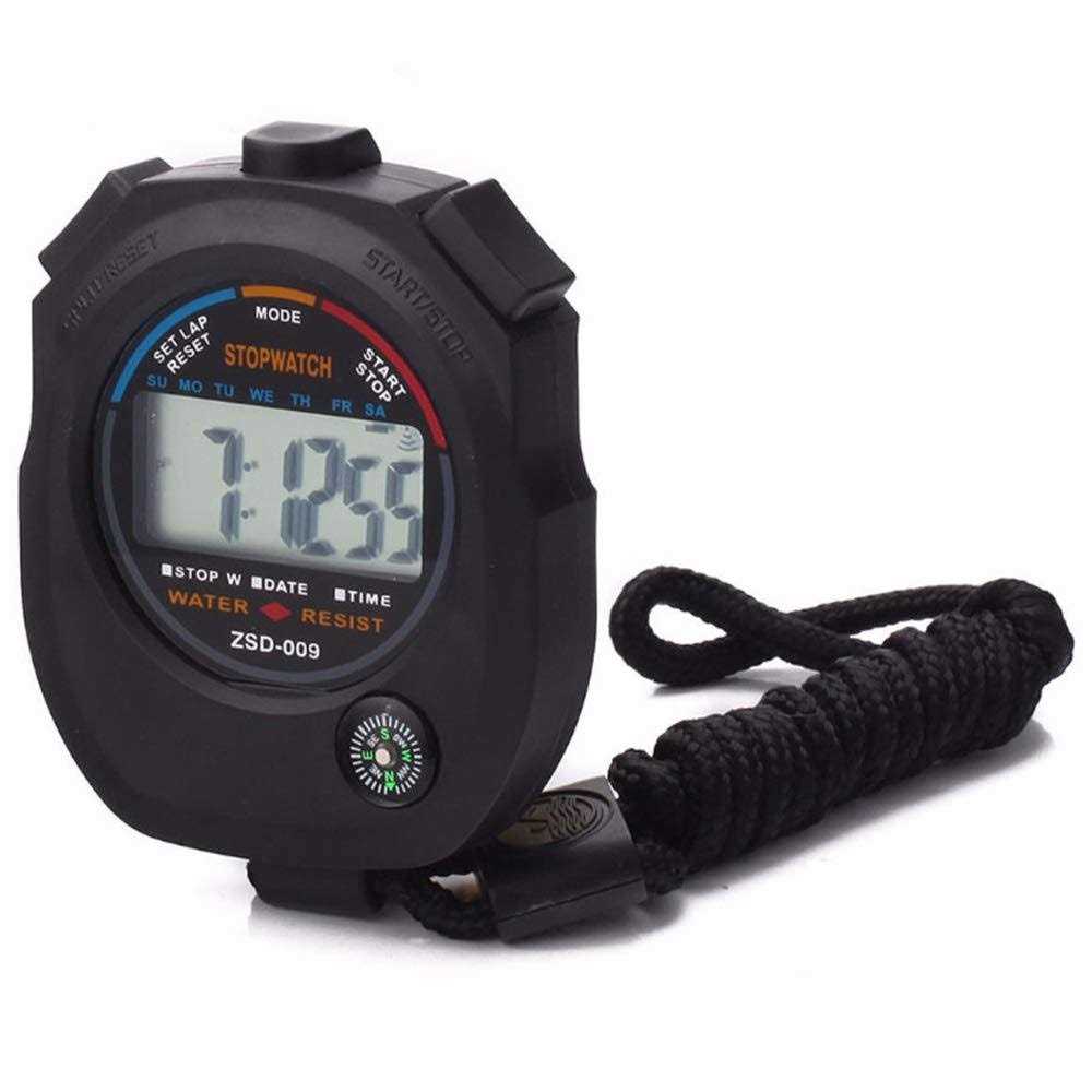 Multi-Function Electronic Digital Sport Stopwatch Timer, Large Display with Date Time and Alarm Function,Suitable for Sports Coaches Fitness - Image 3