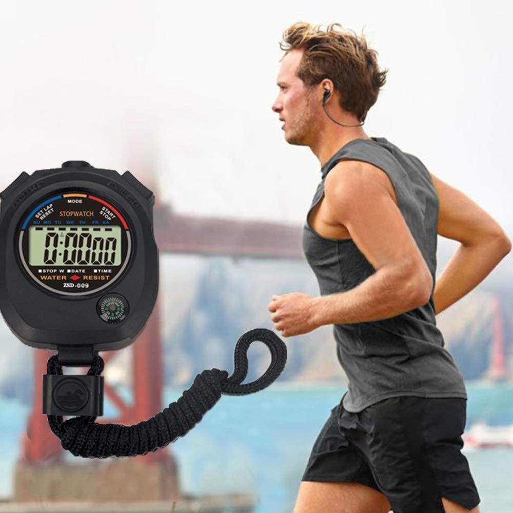 Multi-Function Electronic Digital Sport Stopwatch Timer, Large Display with Date Time and Alarm Function,Suitable for Sports Coaches Fitness - Image 4