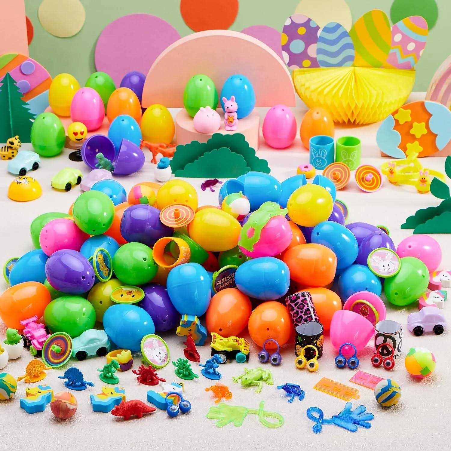 Joyin 200 PCS Prefilled Easter Eggs with Assorted Toys for Easter Egg Hunt - Image 4
