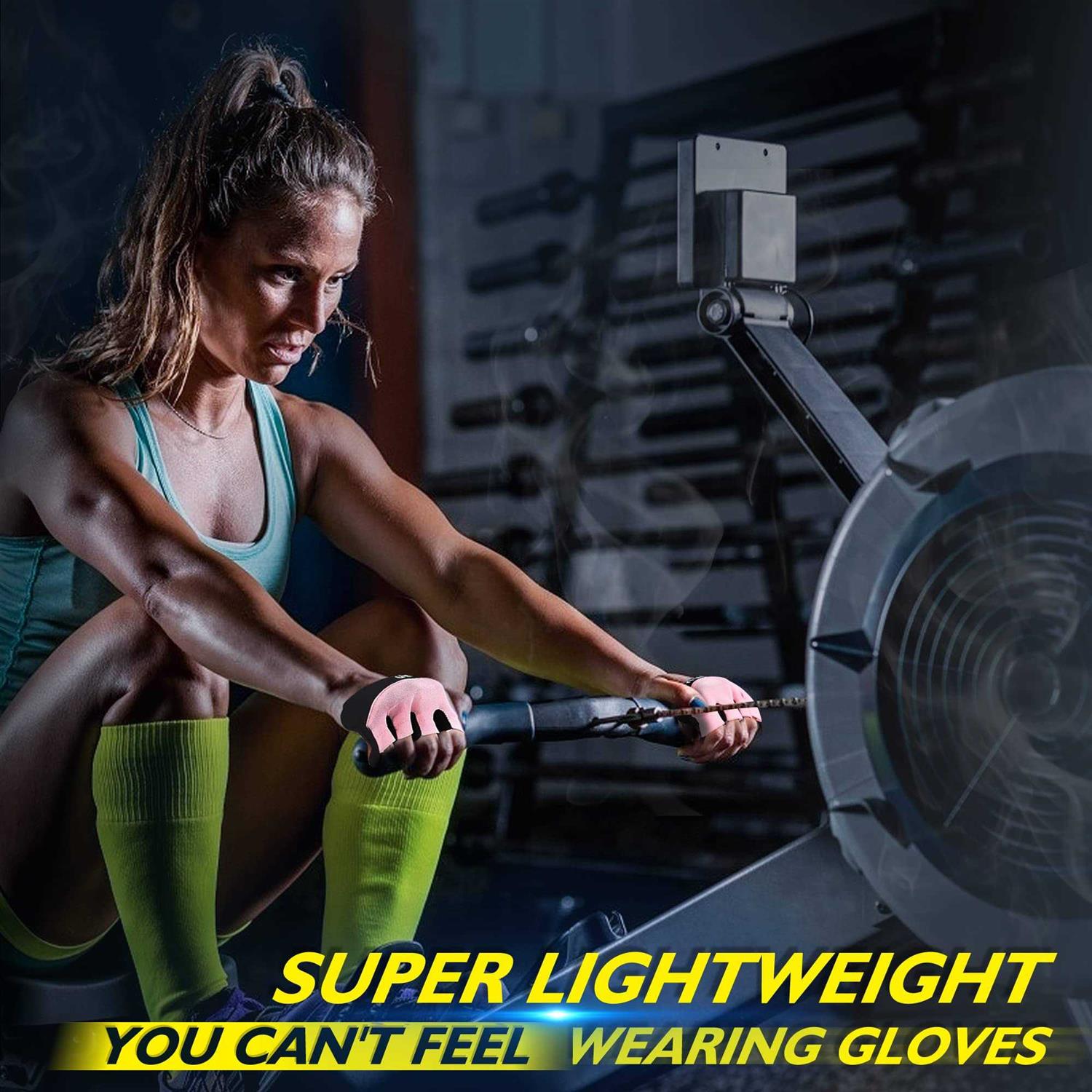 ihuan New Weight Lifting Gym Workout Gloves Men & Women Partial Glove Just for The Calluses Spots - Image 4