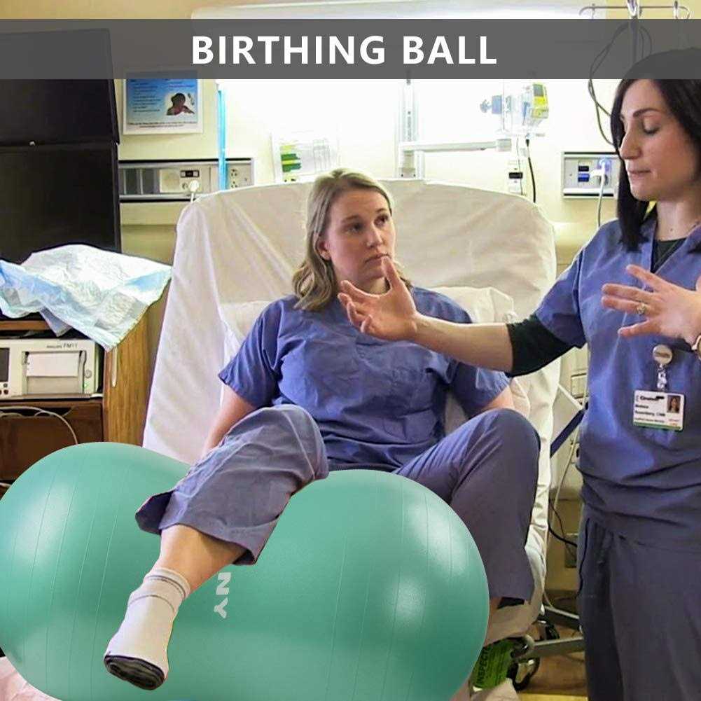 INPANY Peanut Ball Anti Burst Exercise Ball for Labor Birthing - Image 3