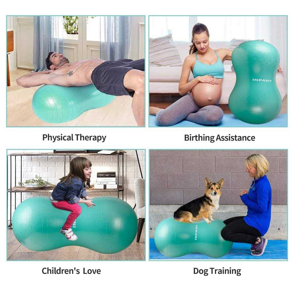 INPANY Peanut Ball Anti Burst Exercise Ball for Labor Birthing - Image 4
