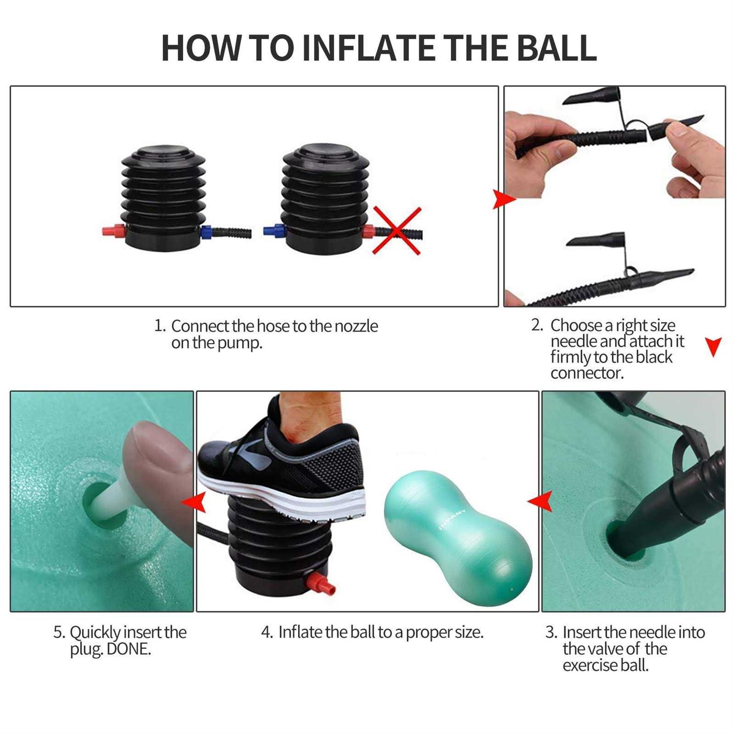 INPANY Peanut Ball Anti Burst Exercise Ball for Labor Birthing - Image 5