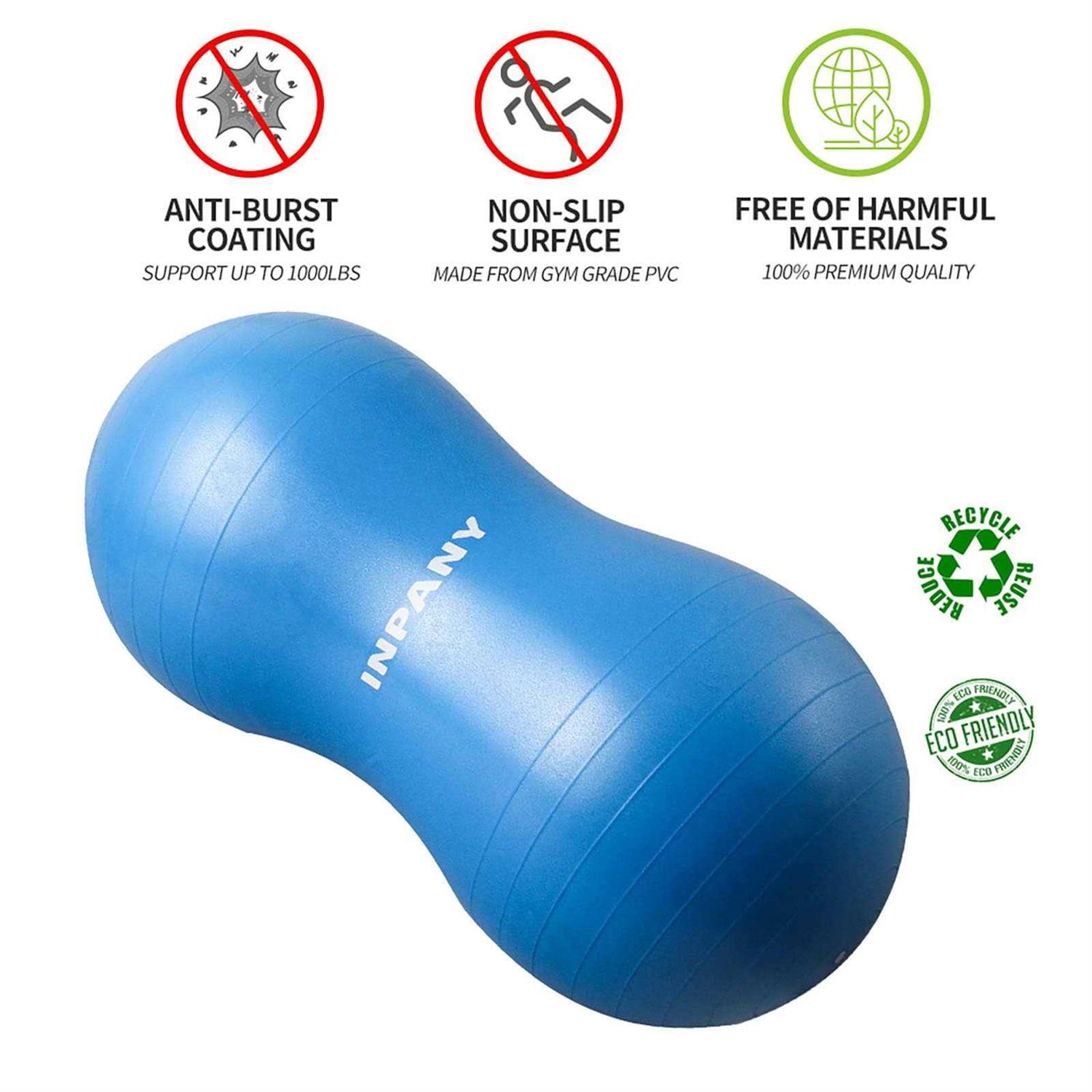 INPANY Peanut Ball Anti Burst Exercise Ball for Labor Birthing - Image 4