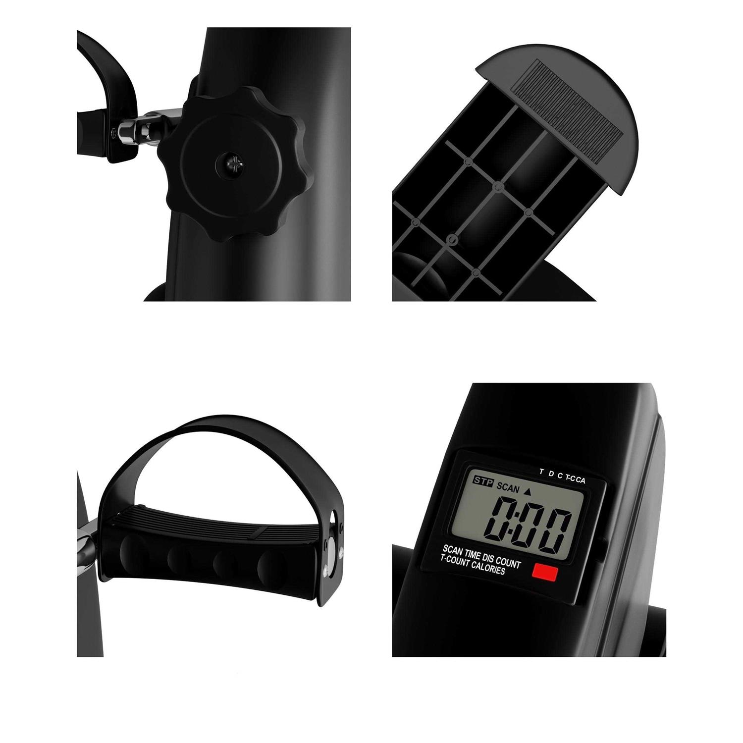 Wakeman Fitness Under Desk Bike and Pedal Exerciser with Calorie Counter - Image 5