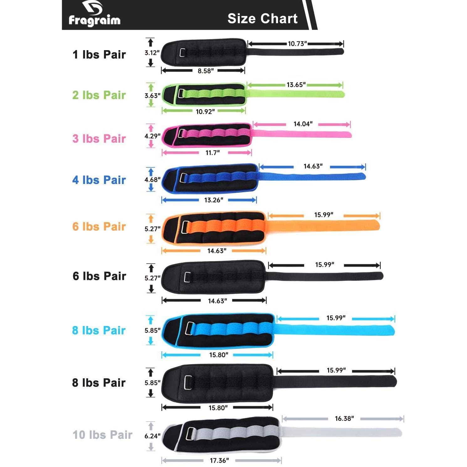 Fragraim Ankle Weights for Women, Men And Kids Wrist/Leg/Arm - Image 3