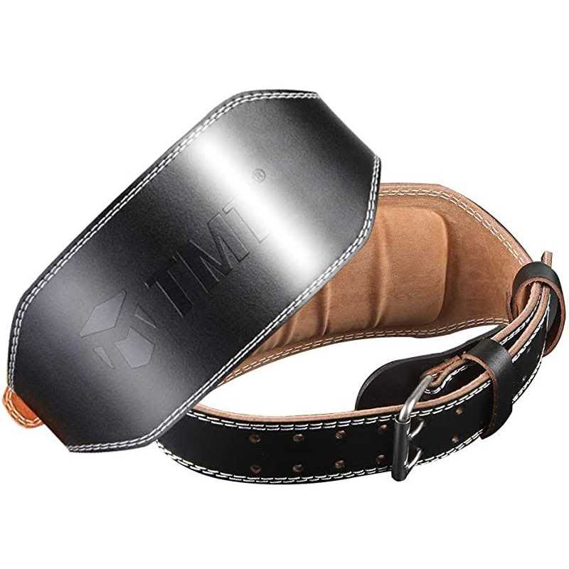 Jaffick Genuine Leather Weight Lifting Belt for Men Gym Weight Belt Lumbar Back Support Powerlifting Weightlifting Heavy Duty Workout Training - Image 4