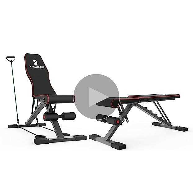 KINGMAZI Adjustable Weight Bench Exercise Workout Bench for Full Body Workout - Image 5