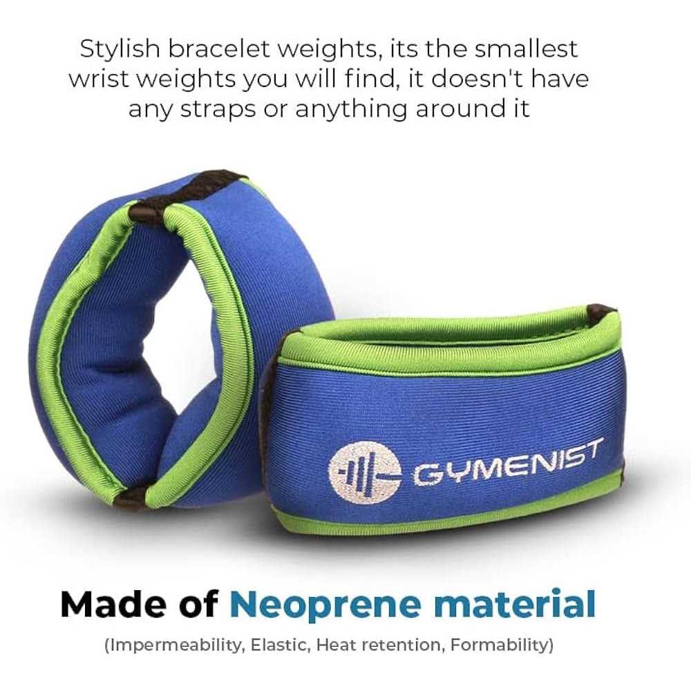 Gymenist Wrist Weights Running Stylish Bracelet Pair Of Weights Set Of - Image 4