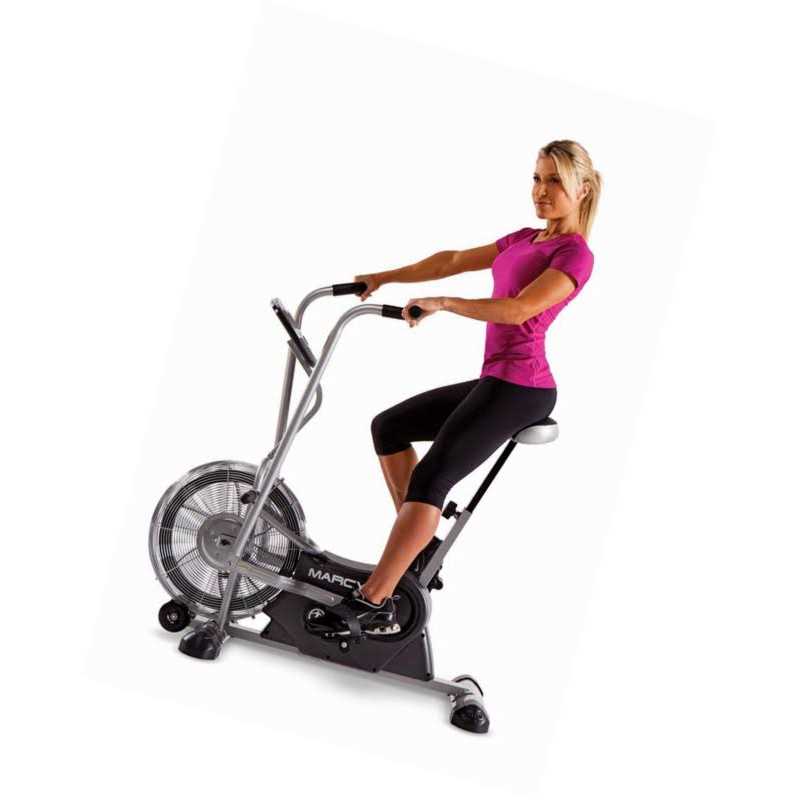 Marcy Exercise Upright Fan Bike for Cardio Training and Workout Air-1 - Image 5