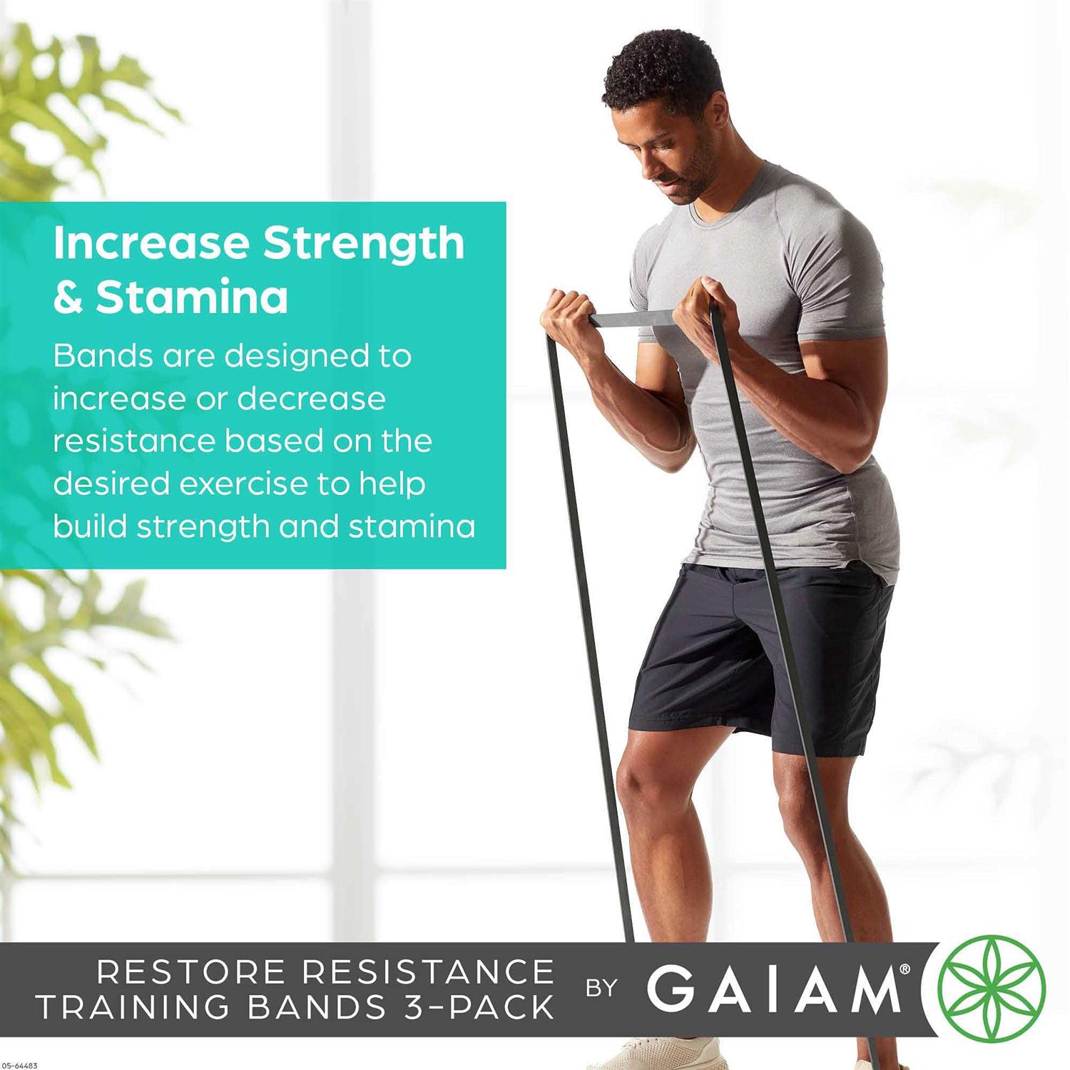 Gaiam Restore Resistance Training Bands 3-Pack - Image 4