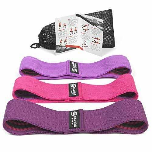 ELVIRE SPORT ELVIRE Fabric Resistance Bands for Working Out Exercise Bands Resistance Bands Set of 3 - Image 5
