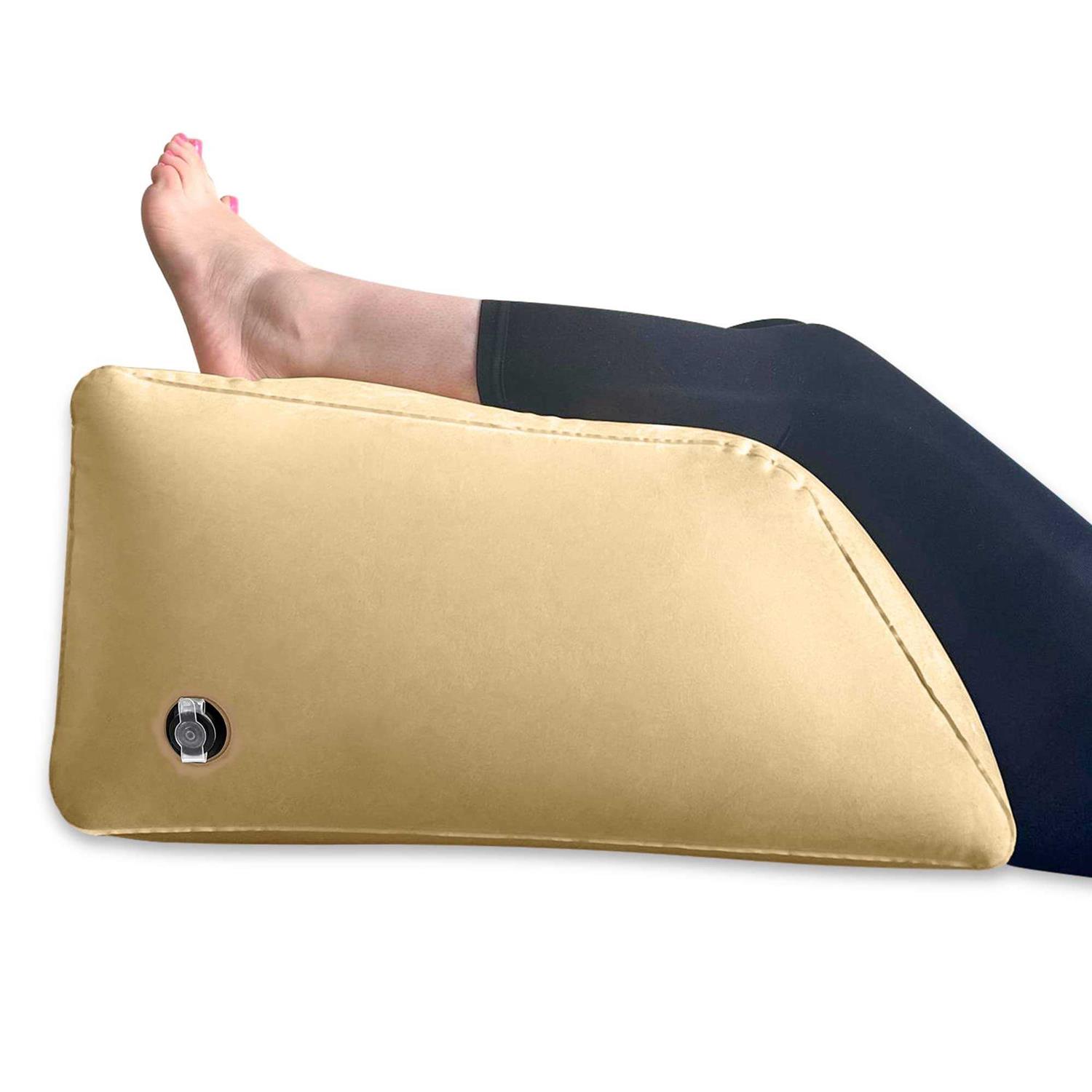 Leg Pillows for Elevation Blood Circulation and Knee Pillows for Sleeping for Back Pain with Hand Air Pump -Wedge Leg Pillow Inflatable Pillows - Image 3