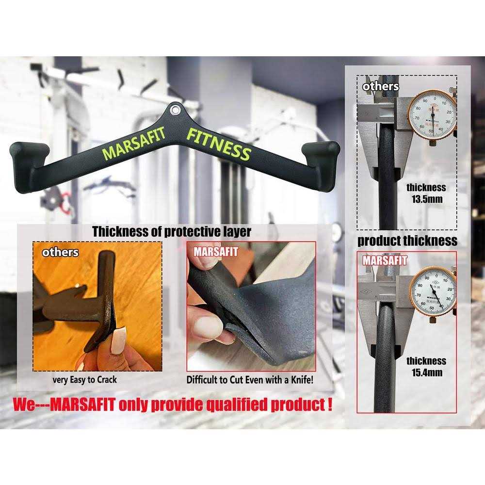 MARSAFIT Home Gym Fitness Rowing T-bar V-bar Pulley Cable Machine Attachments - Image 4