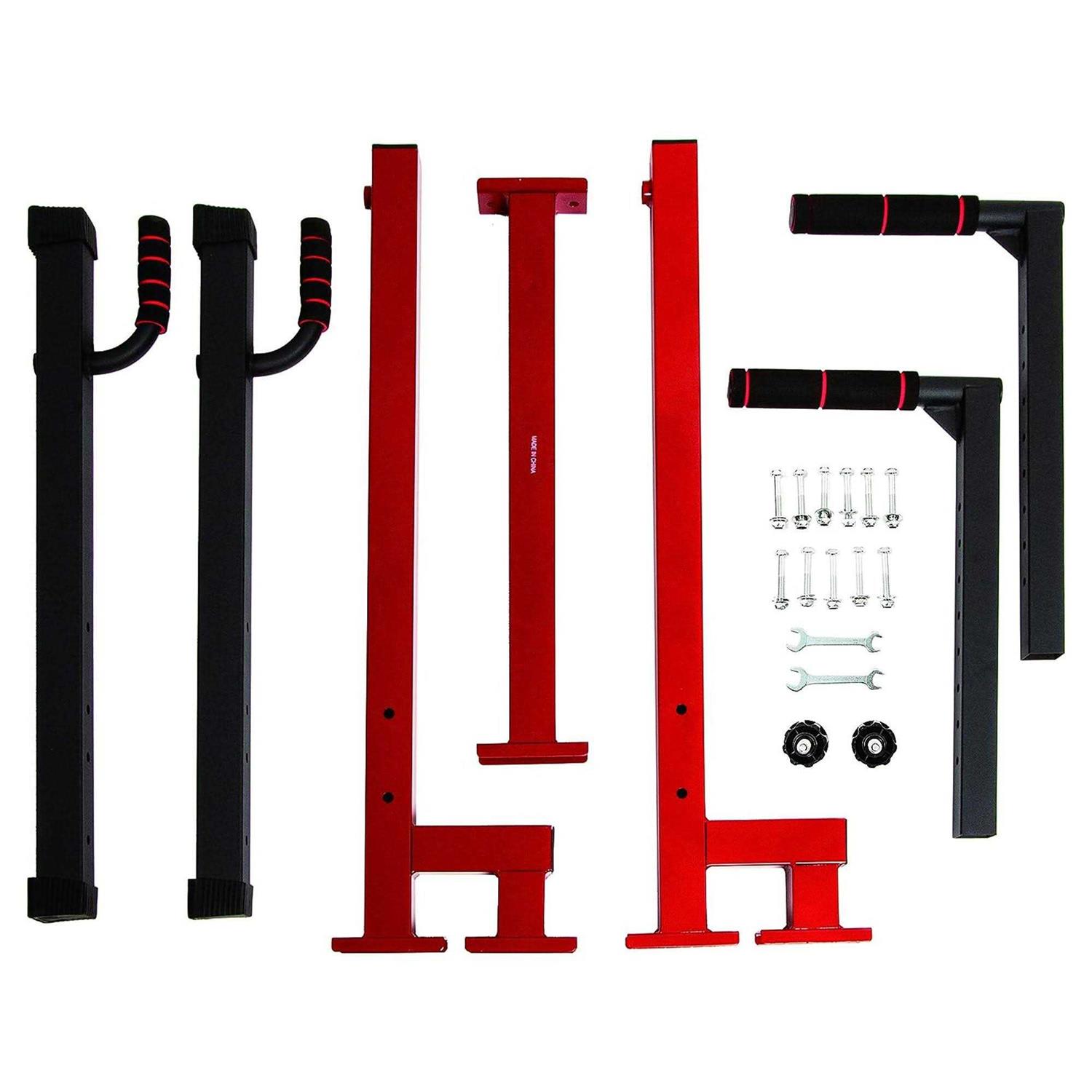 BalanceFrom Multi-Function Dip Stand Dip Station Dip bar with Improved Structure Design - Image 4