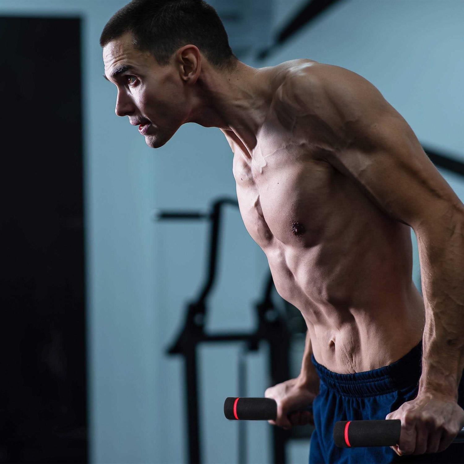 BalanceFrom Multi-Function Dip Stand Dip Station Dip bar with Improved Structure Design - Image 3