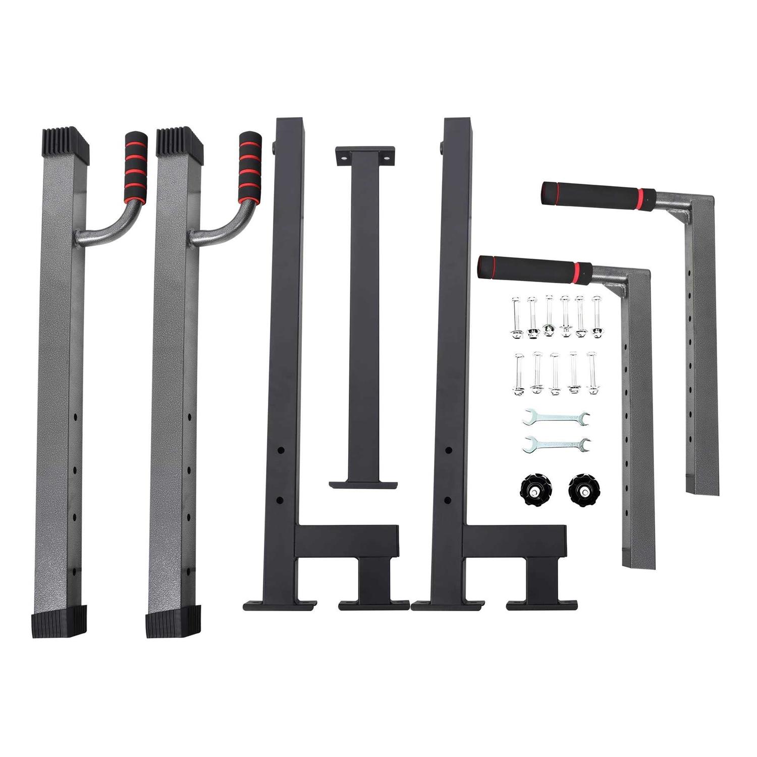 BalanceFrom Multi-Function Dip Stand Dip Station Dip bar with Improved Structure Design - Image 5