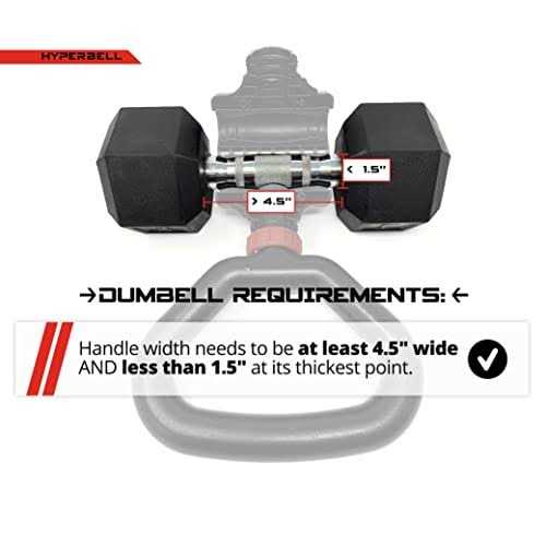 Jayflex Hyperbell Rotating Kettlebell Grip for Dumbbells Adjustable Weight Dumbbell Grips for Work from Home Fitness - Image 3