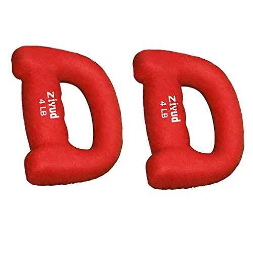 Gymenist Set Of 2 Hand Shaped Neoprene Exercise Workout Jogging Walking Cardio Dumbbells Pair - Image 3