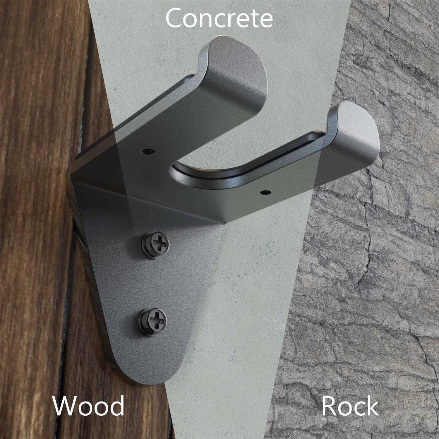 Vaiio Single Olympic Barbell Hanger,Garage Gym Bar Wall Rack,Vertical Barbell Mount Rack,Black Powder Coated,Space Saving Commercial or Home Gym - Image 5