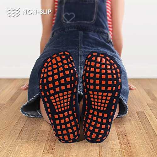 jeuhut Women Grip Socks Yoga Barre Pilate Socks with Grips Hospital Socks Non Slip Slipper Socks for Home Workout& Leisure - Image 5