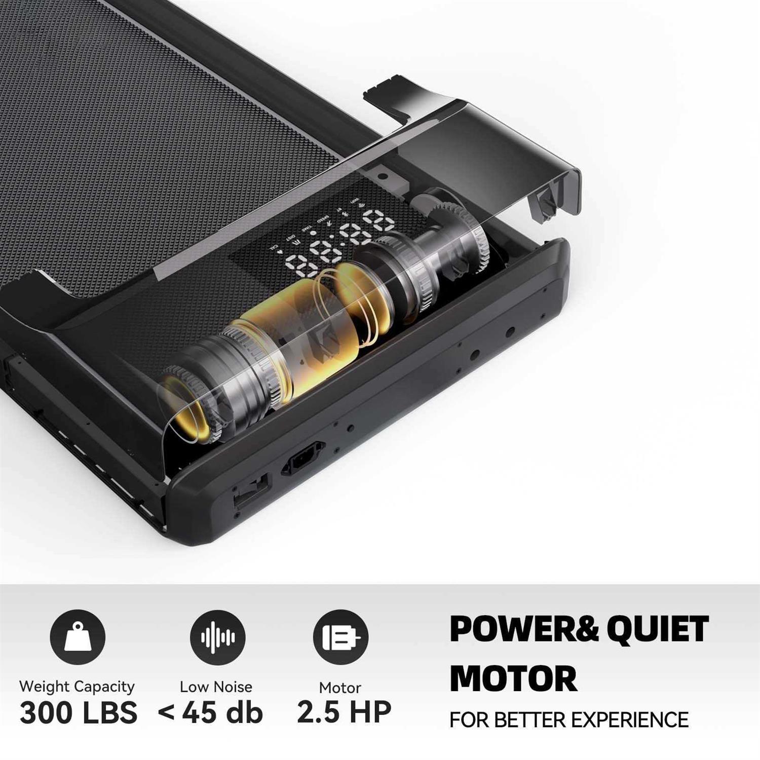 SupeRun Under Desk Treadmill, Walking Pad, Portable Treadmill with Remote & App Control and LED Display - Image 5