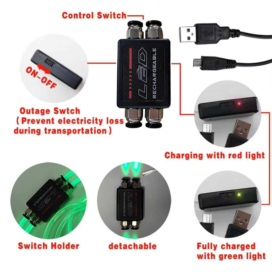 esonstyle LED Reflective Vest Rechargeable Running Light for Runners High Visibility Safety Vest for Running,Cycling or Walking - Image 4