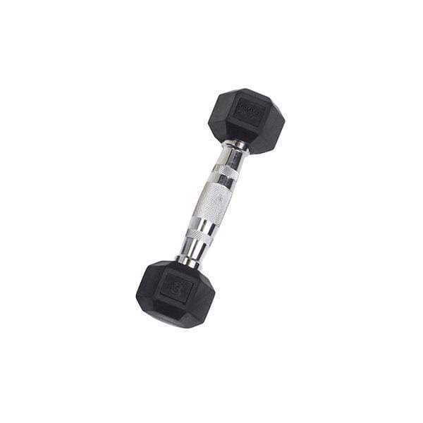 Rubber Hex Dumbbell - Image 3