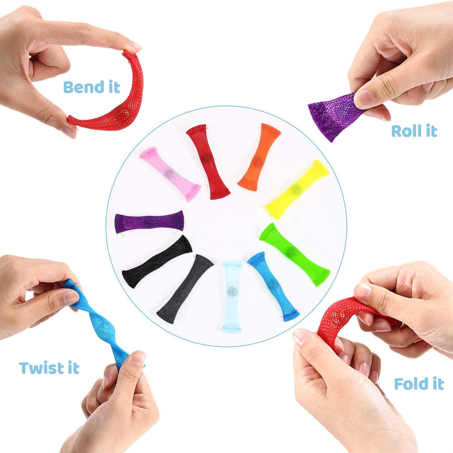 jigsawpuzzlesmart Fidget Toy 10pcs marble mesh Fidget toys sensory marble and mesh fidgets stress - Image 5