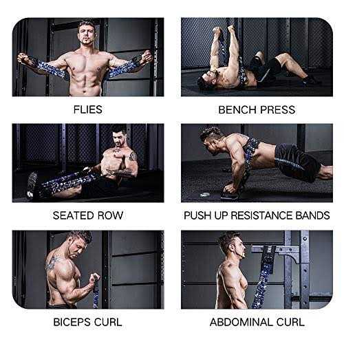 INNSTAR Adjustable Bench Press Push up Resistance Bands Workout - Image 5