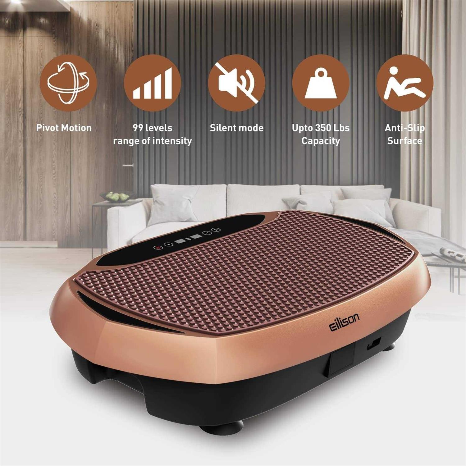 EILISON Bolt Vibration Plate Exercise Machine Lymphatic Drainage Machine for Weight Loss Home Fitness - Image 4