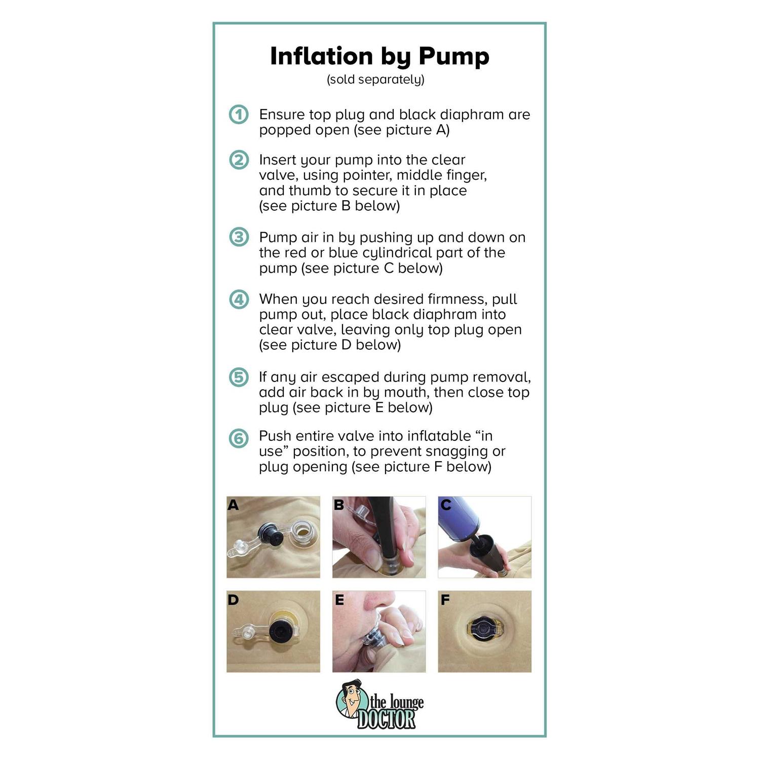 Lounge Doctor Inflatable Travel Leg Rest - Image 3