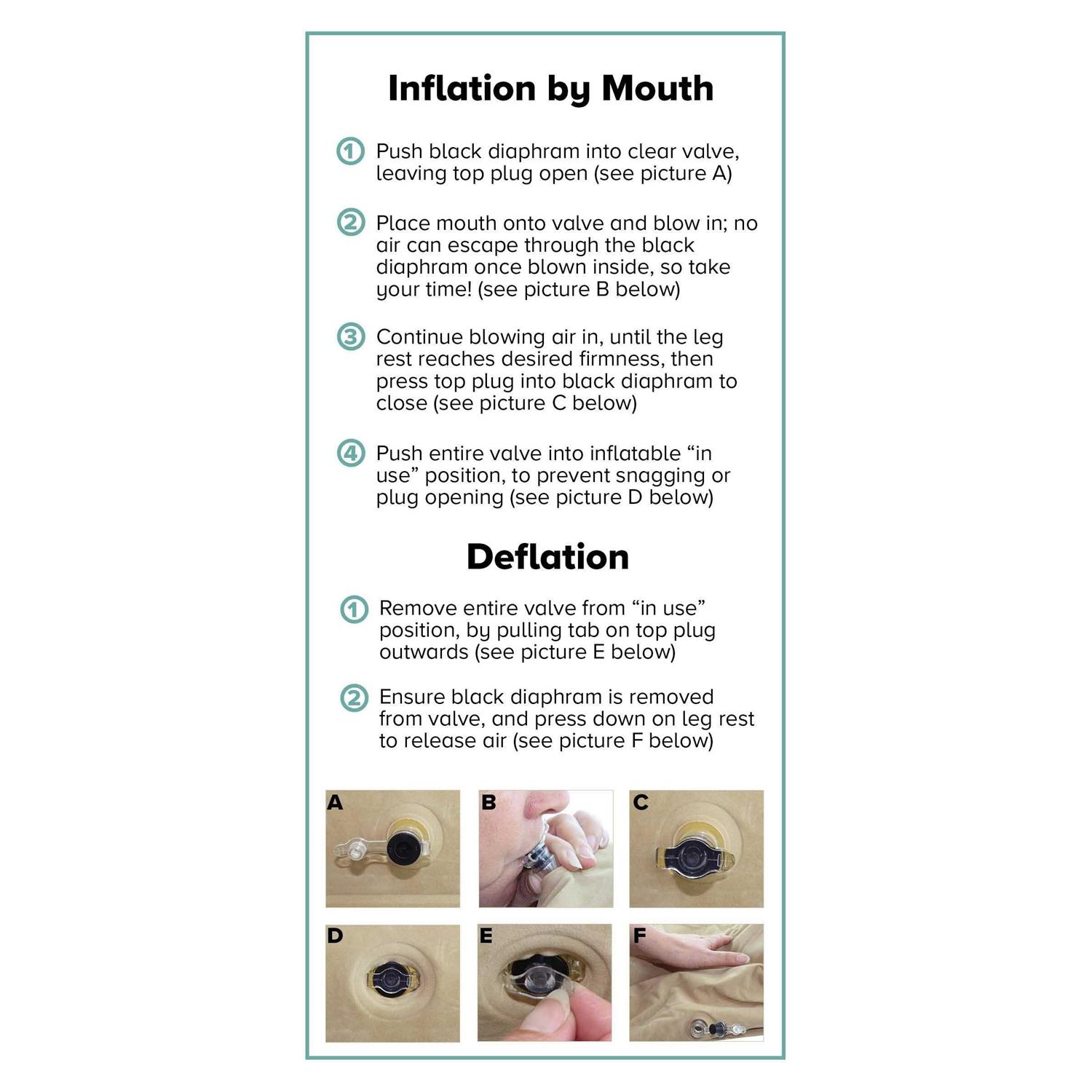 Lounge Doctor Inflatable Travel Leg Rest - Image 4