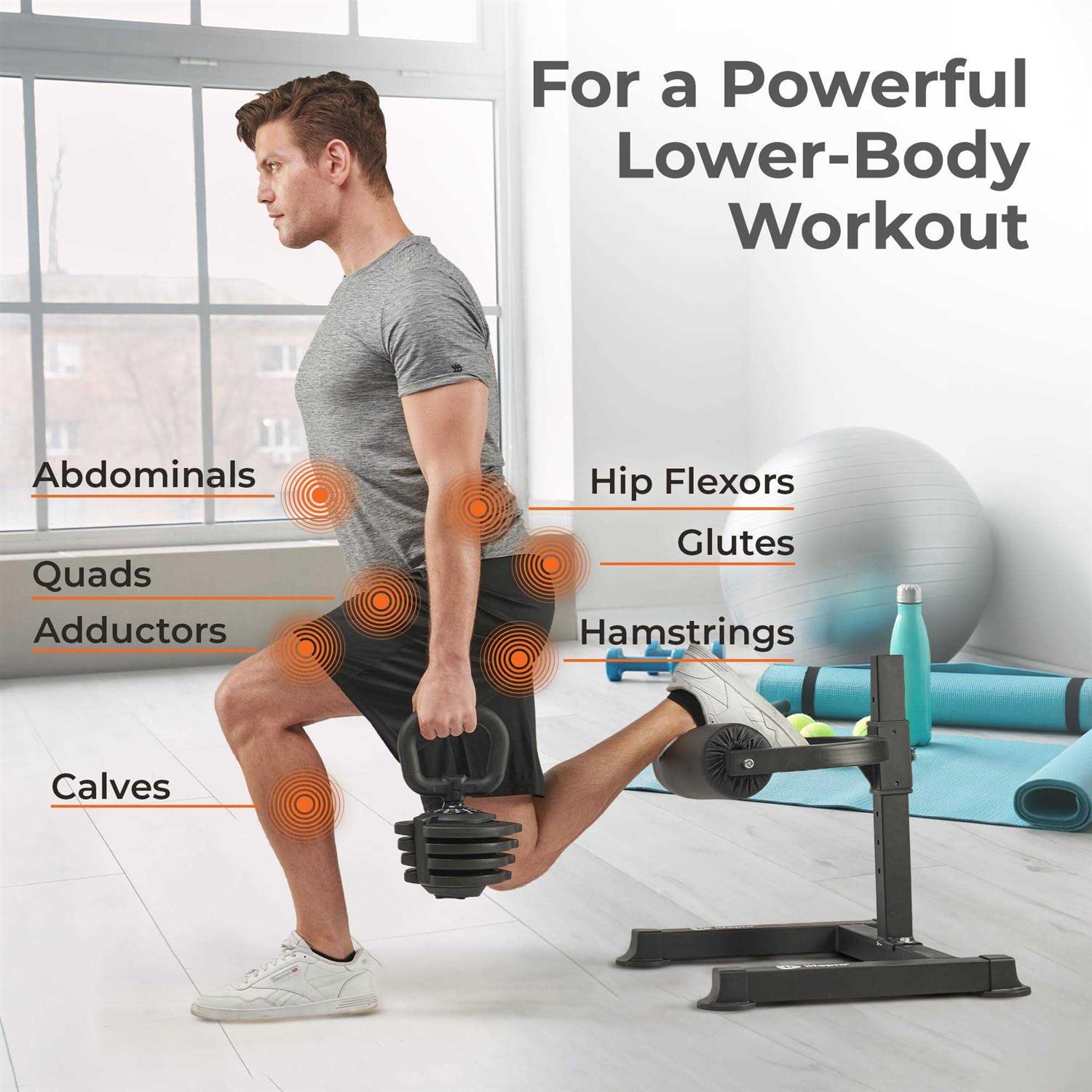 Lifepro Bulgarian Split Squat Stand Max Durable Stable & Lightweight Single Leg Squat Stand - Image 3