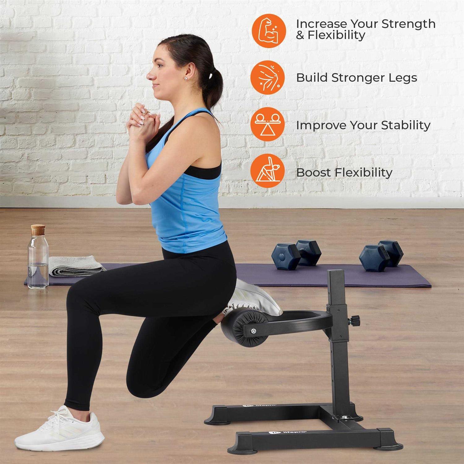 Lifepro Bulgarian Split Squat Stand Max Durable Stable & Lightweight Single Leg Squat Stand - Image 5