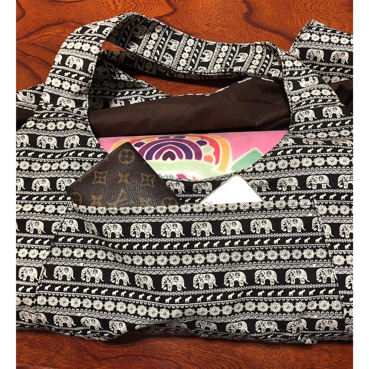 Aozora Yoga Mat Bag Large Yoga Mat Tote Sling Carrier with Pockets Fits Mats with Multi-Functional Storage Pockets Light and Durable - Image 5