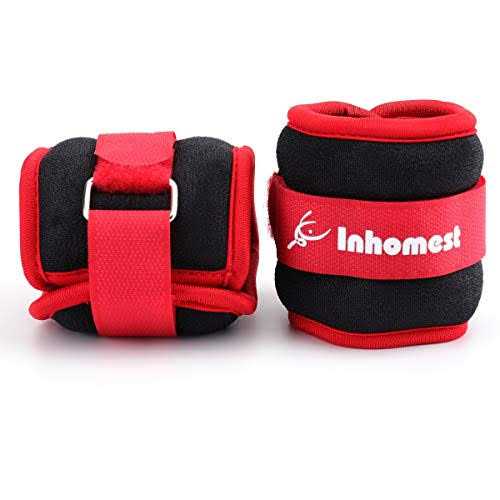 Inhomest Ankle Weights 1 Pair Wrist Arm Leg Weights for Women Men Kids for Strength Training - Image 4