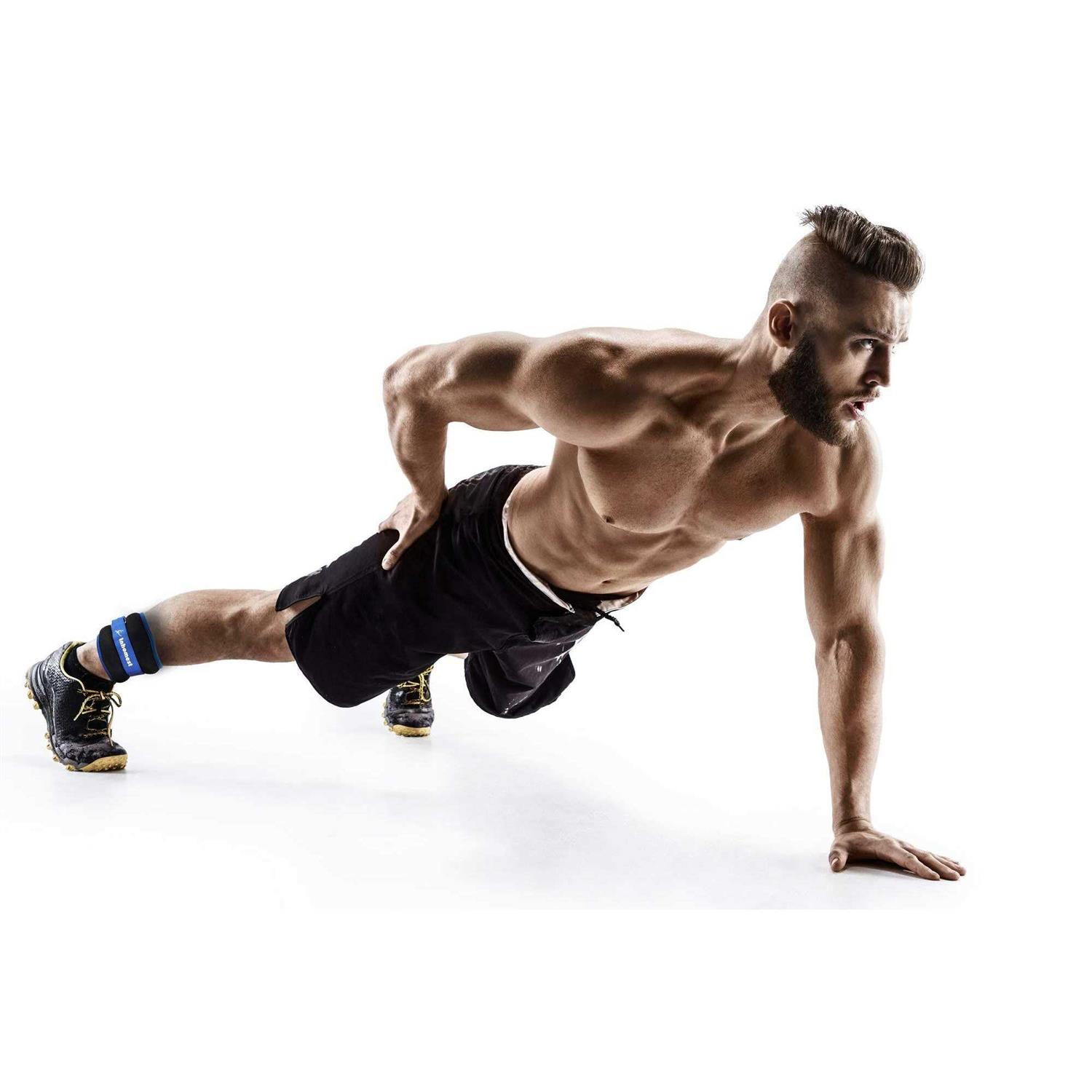 Inhomest Ankle Weights 1 Pair Wrist Arm Leg Weights for Women Men Kids for Strength Training - Image 5