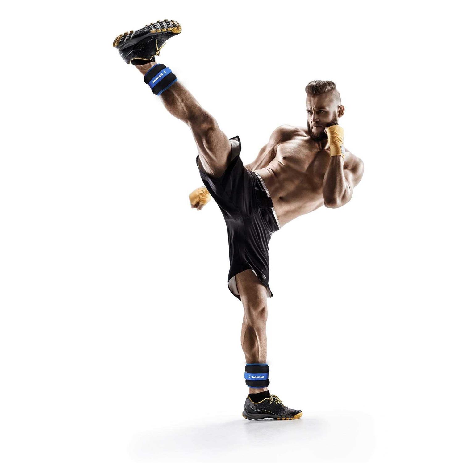 Inhomest Ankle Weights 1 Pair Wrist Arm Leg Weights for Women Men Kids for Strength Training - Image 5