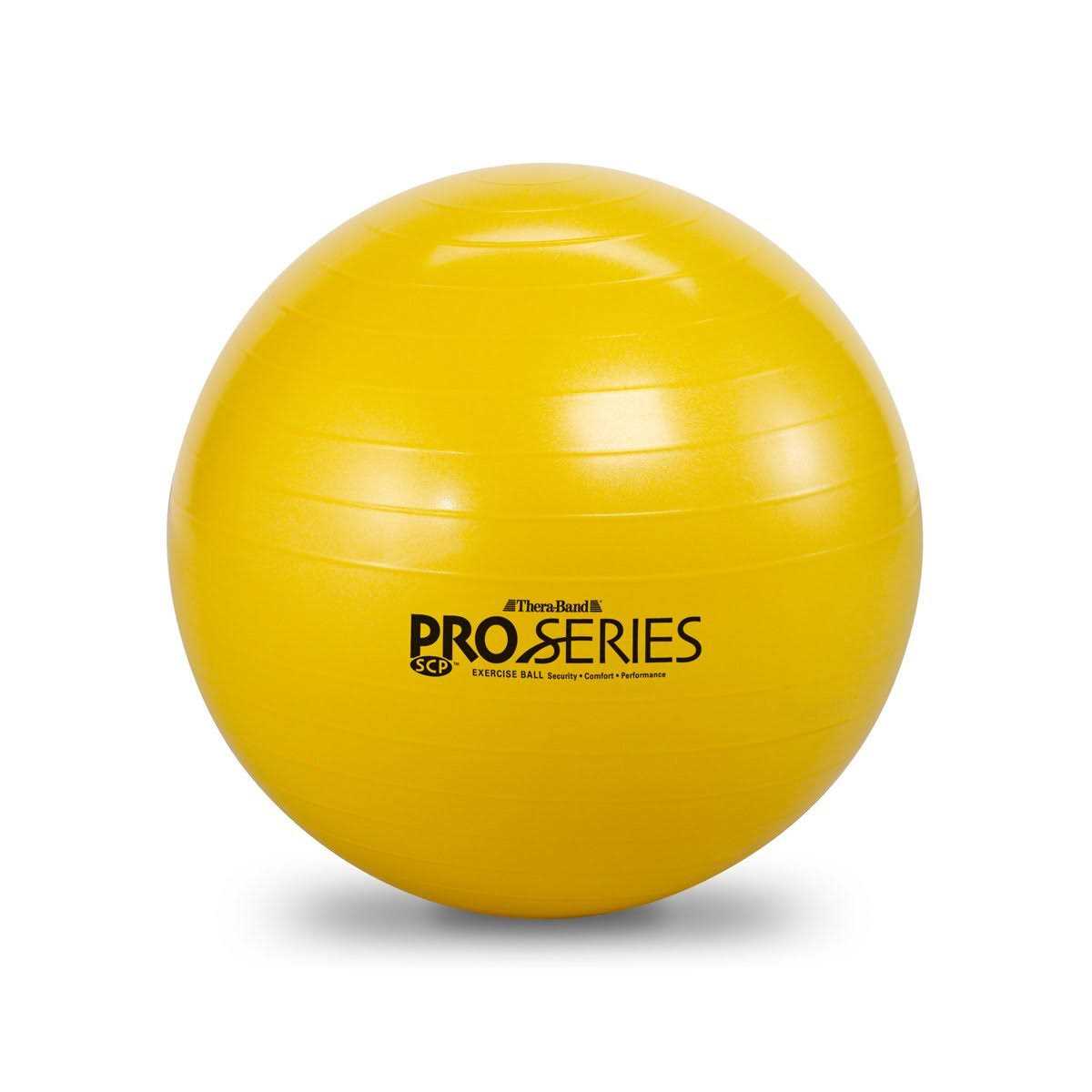 TheraBand Pro-Series Exercise Ball Slow-Deflate Yellow 45cm - Image 3