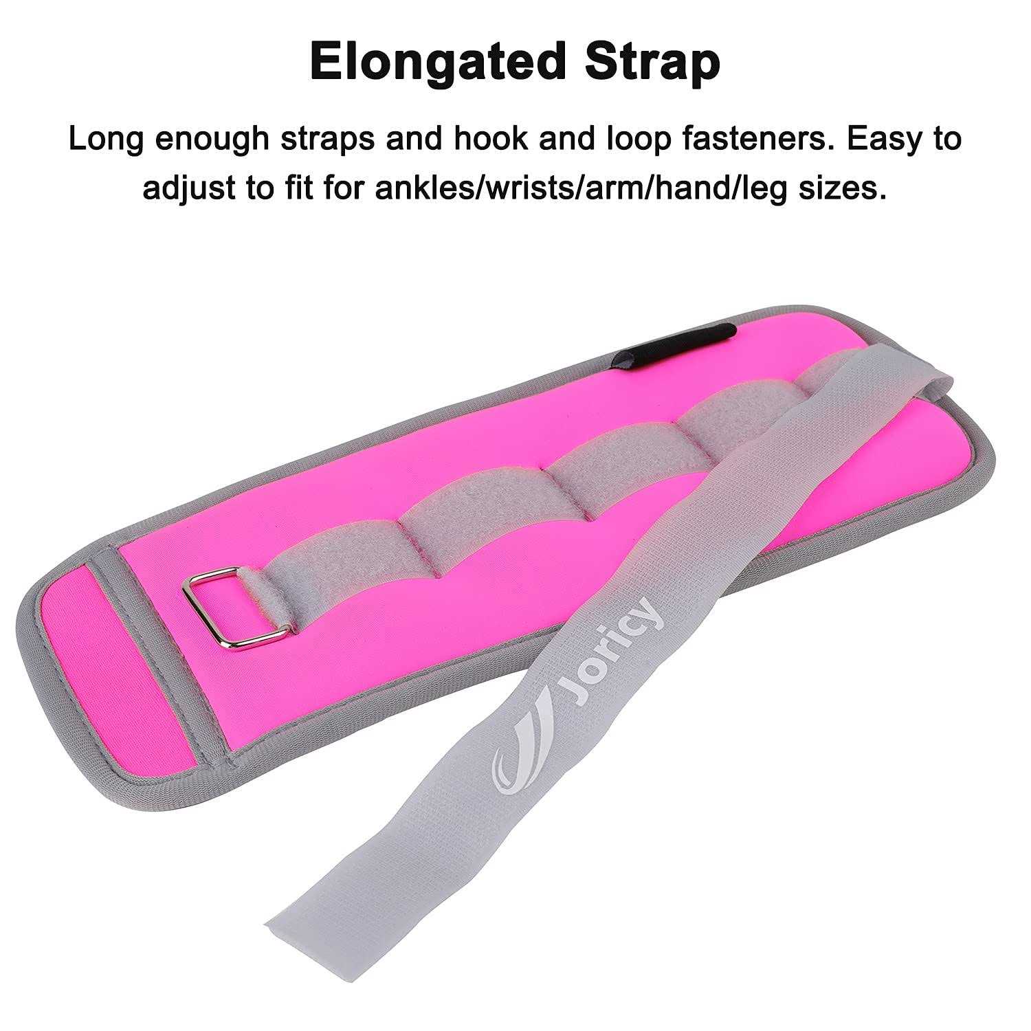 JORICY Ankle Weights 1 Pair Wrist Leg Arm Weights For Women Men Kids Child With Adjustable Straps - Image 3
