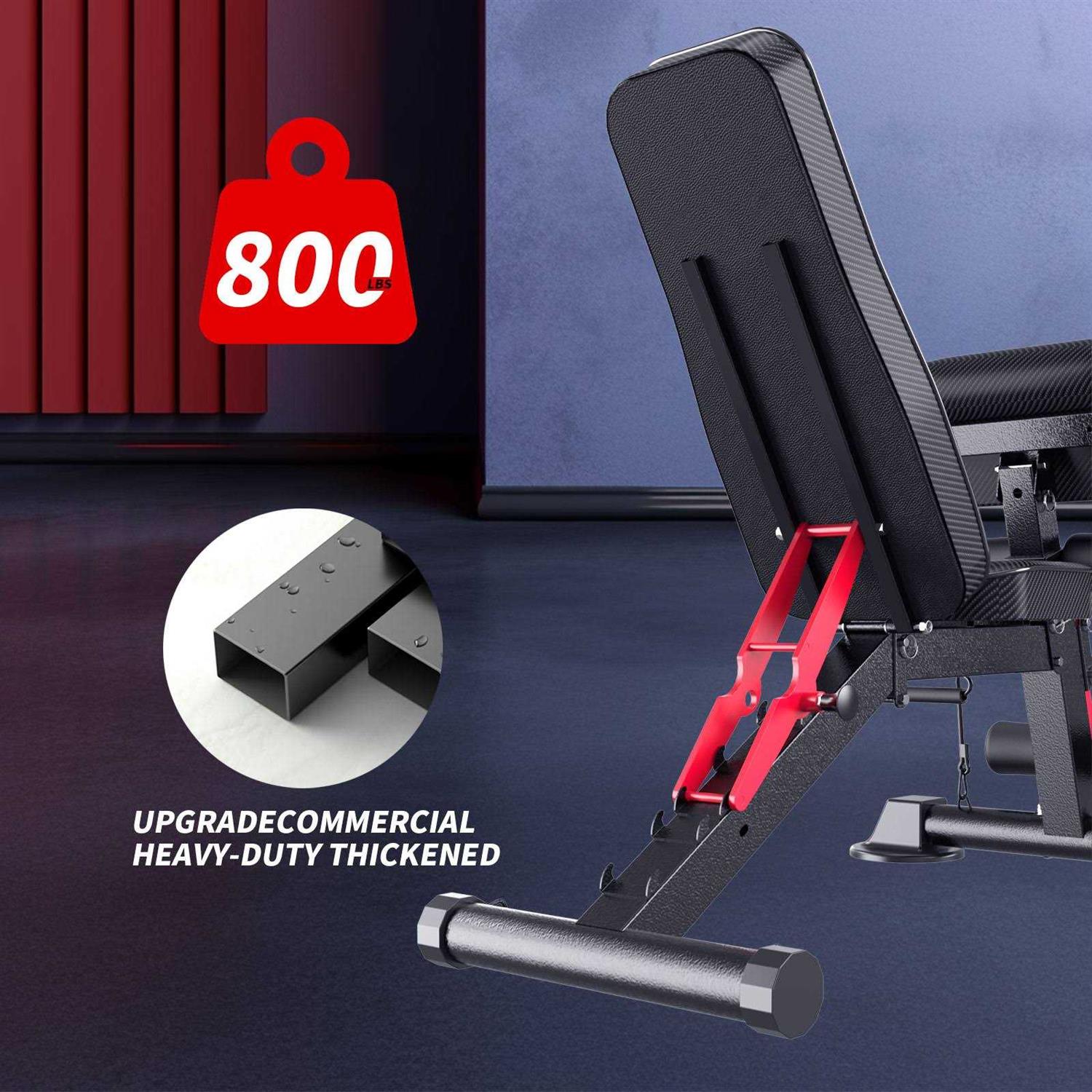 K Kingkang Adjustable Weight Bench Utility Workout Bench for Home Gym,Foldable Incline Decline Benches for Full Body Workout - Image 3
