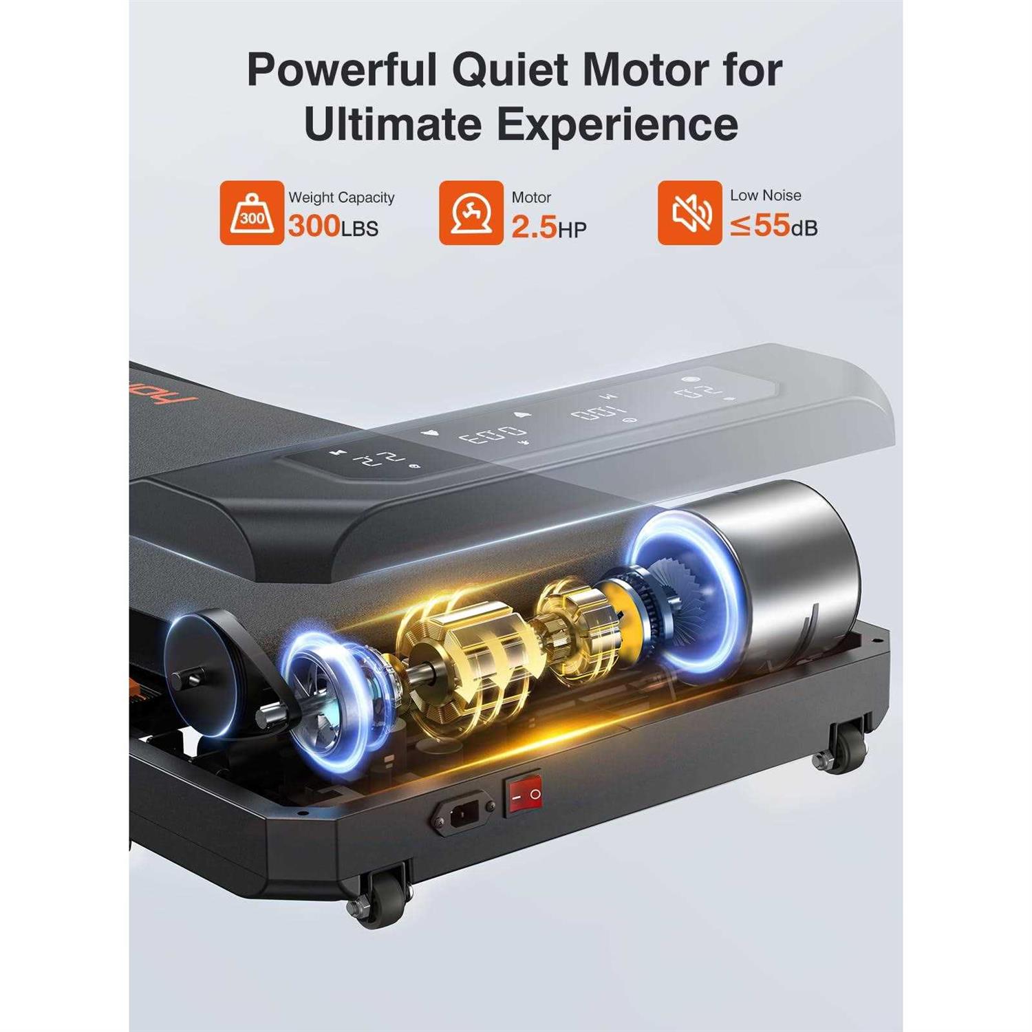 HomeTro Compact HomeTrek Treadmill with Incline for Jogging/Running - Image 5