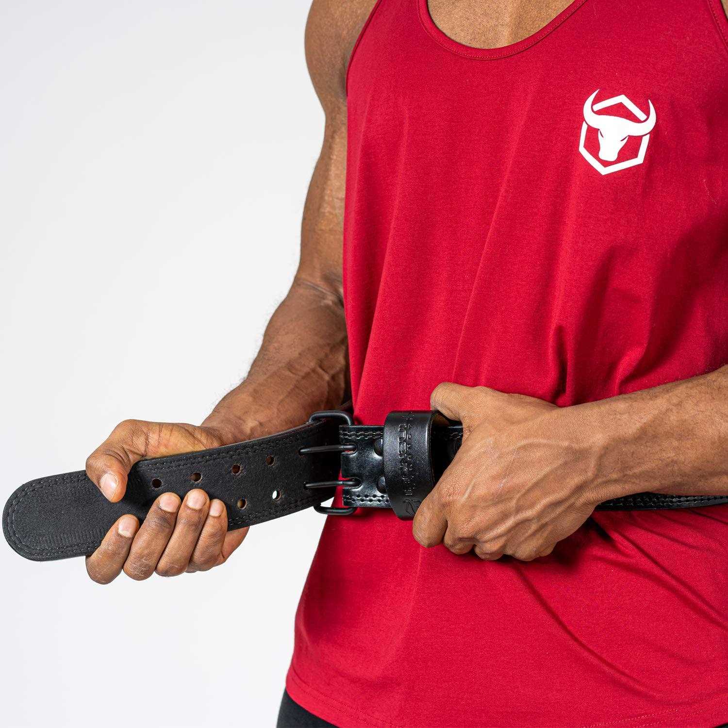 Iron Bull Strength 7mm Leather Weight Lifting Belt - Image 4