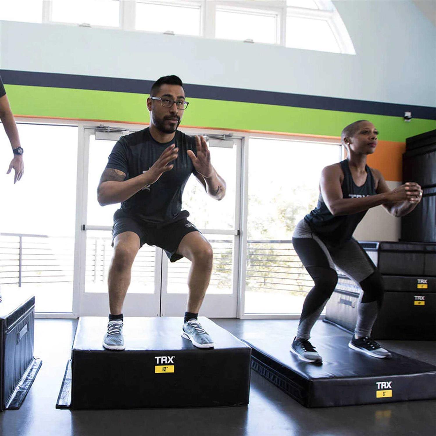 TRX 6 Soft Plyo Box Stackable Gym Workout Fitness Equipment for Plyometric Exercises, Agility Training, and Speed Drills - Image 3