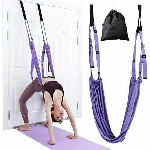 Fitness Yoga Stretching Strap Adjustable Leg Stretcher Back Bend Assist Trainer - Image 3